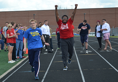 Competitors Run in Special Olympics Showcase Competitors Run in Special Olympics Showcase
