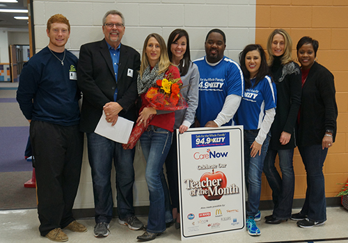 Harbour Honored as KLTY Teacher of the Month Harbour Honored as KLTY Teacher of the Month