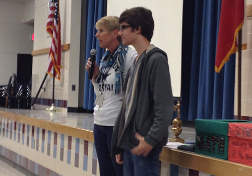Jake Recognized at Elliott Assembly Jake Recognized at Elliott Assembly