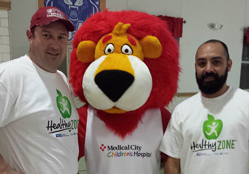 Riddle PE Teachers with Leo the Lion Riddle PE Teachers with Leo the Lion