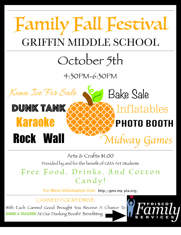 school fall festival flyer