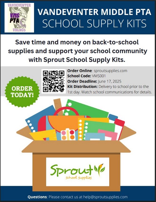 VMS PTA School Suply Kit