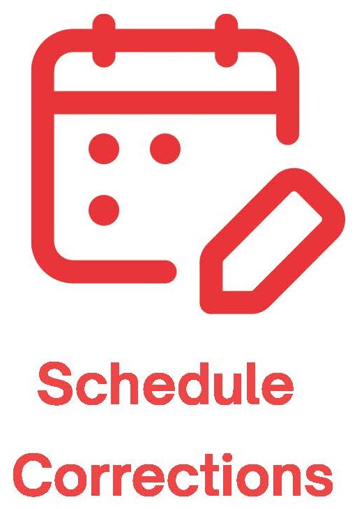 schedule correction 2-2
